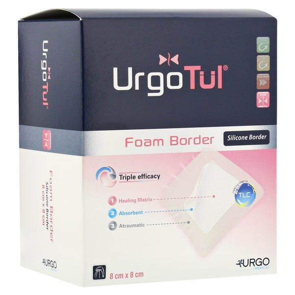 Urgotül Foam Border 8x8 cm Verband 20 St
