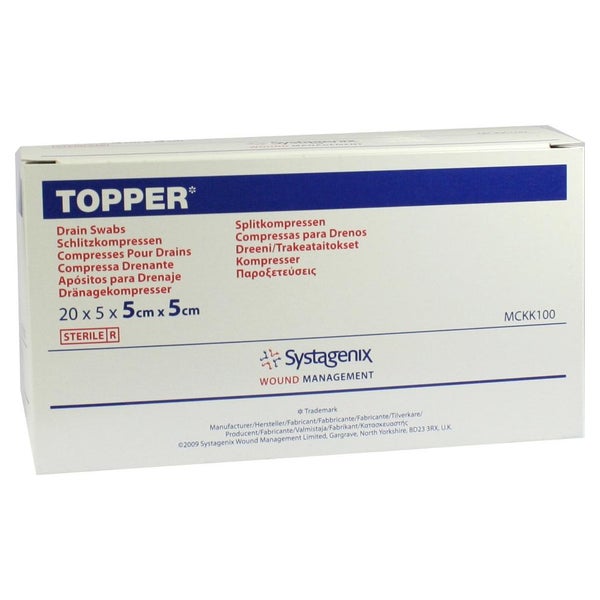 Topper Schlitzkompressen 5x5 cm steril 20X5 St