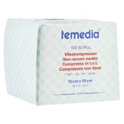 Produktabbildung: Holthaus Medical Temedia Zellstoff-Vlieskompresse, atmungsaktiv, unsteril - 1 Packung = 100 Stück, Maße; 10 x 10 cm 100 St