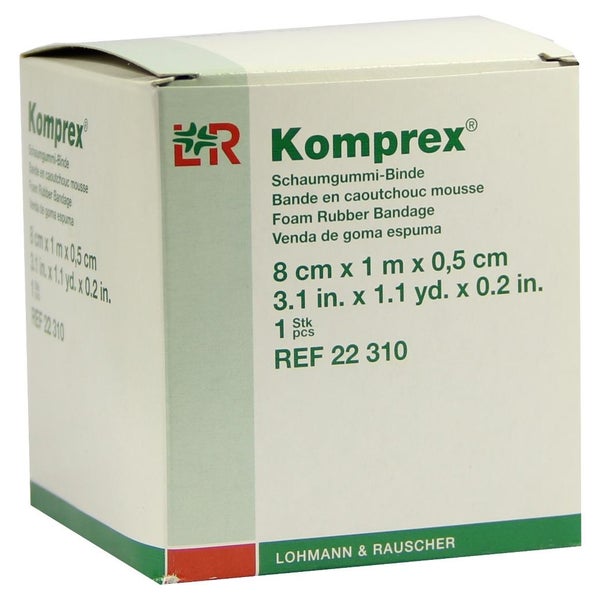 Komprex Schaumgummi Binde 8 cmx1 m Stärk 1 St