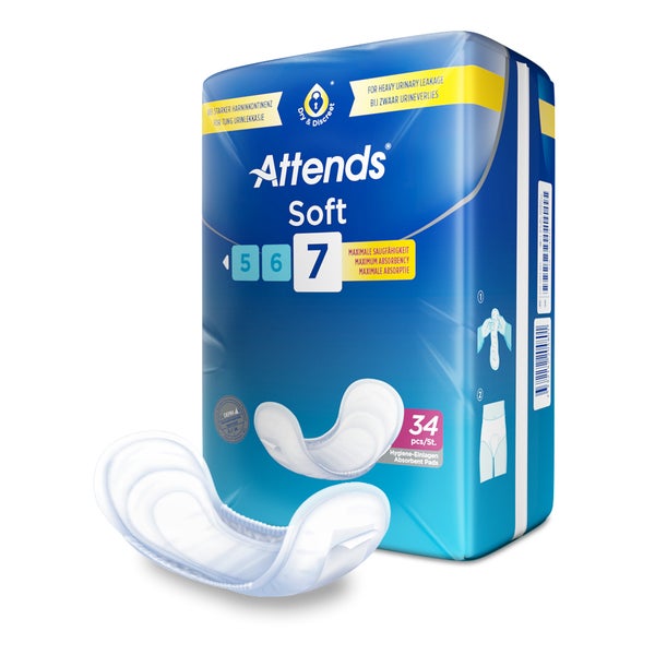 Attends Soft 7 Einlagen, 34er Pack 34 St