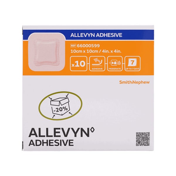 Allevyn Adhesive 10x10 cm haftende Wunda 10 St