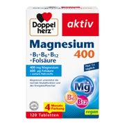 Produktabbildung: Doppelherz Magnesium 400 + B1 + B6 + B12 + Folsäure 120 St