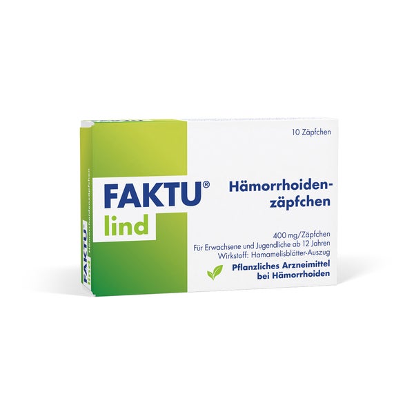 Faktu lind Hämorrhoidenzäpfchen 10 St