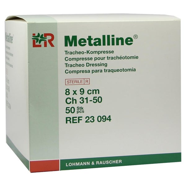 Lohmann & Rauscher Metalline Tracheo-Kompresse, aluminiumbeschichtet, steril, für Trachealkanülen 50 St