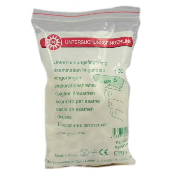 Noba Untersuchungsfingerlinge Latex Größe S 100 St