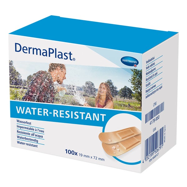 DermaPlast® WATER-RESISTANT Pflasterstrips 19 x 72 mm 100 St