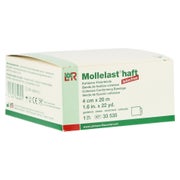 Lohmann Rauscher Mollelast haft Kohäsive Fixierbinde Latexfrei 1 Stück - Weiß / 4 cm x 20 m 1 St