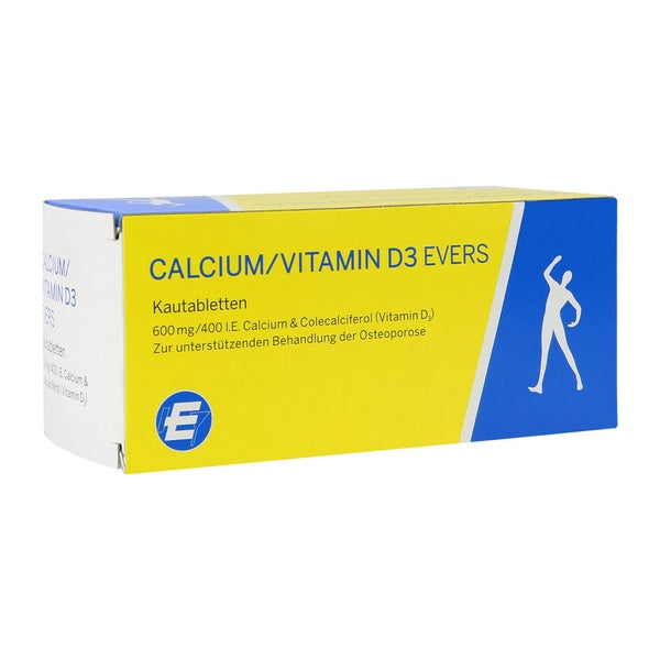 Calcium/vitamin D3 Evers 600 mg/400 I.E 100 St