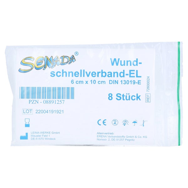 Senada Wundschnellverband 6x10 cm 8 St
