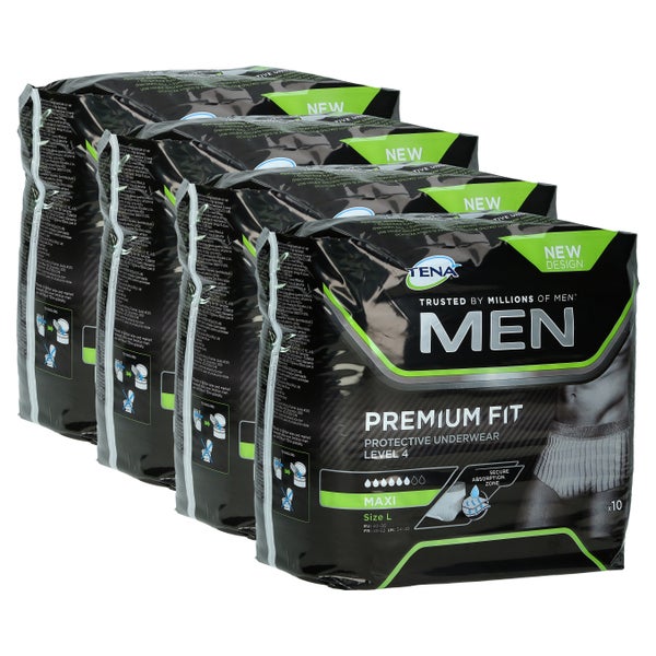 TENA MEN Level 4 Premium Fit Prot.Underw 4X10 St