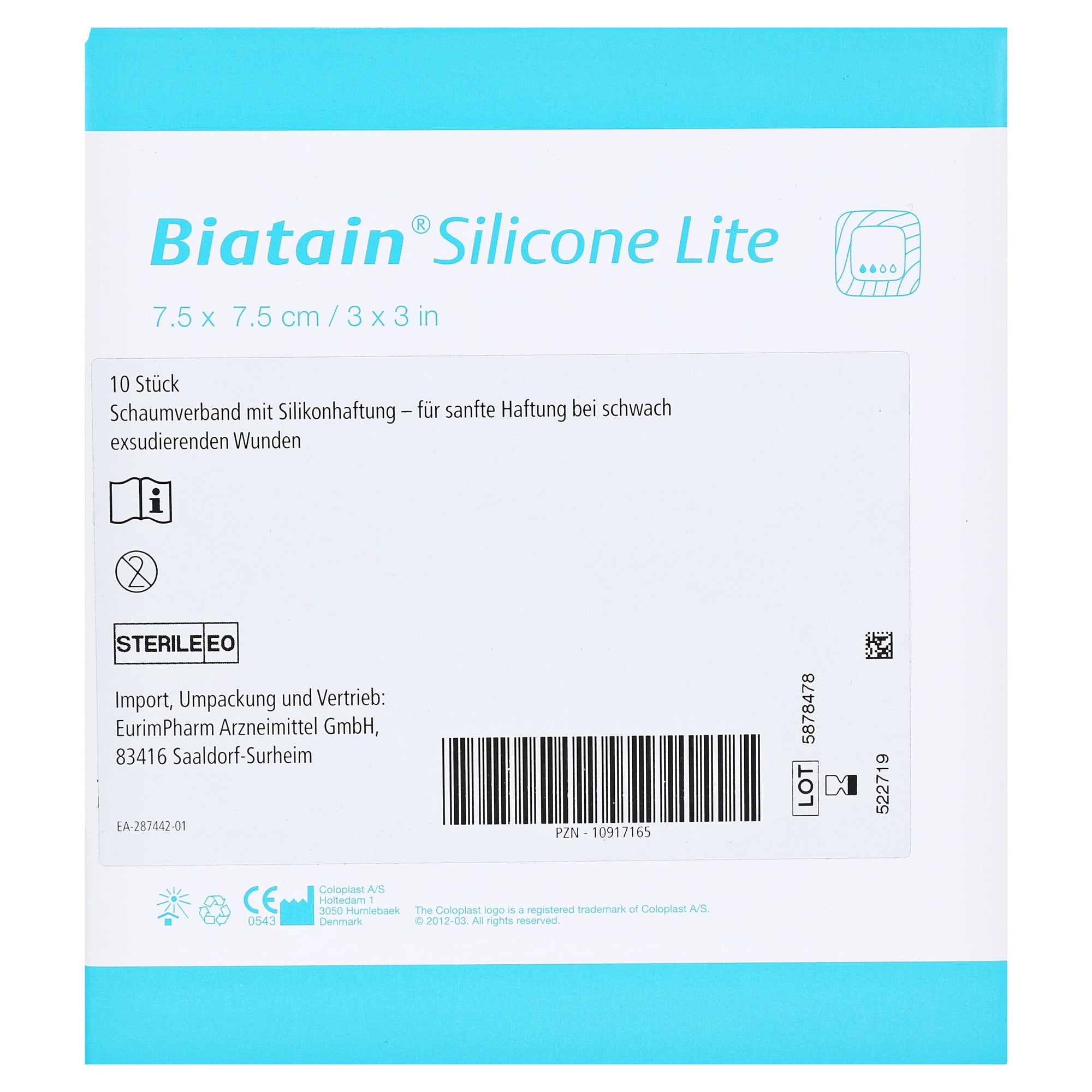 Biatain Silicone Lite 7 5x7 5