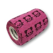 Produktabbildung: LisaCare selbsthaftende Bandage - Katze Rosa - 7,5cm x 4,5m 1 St