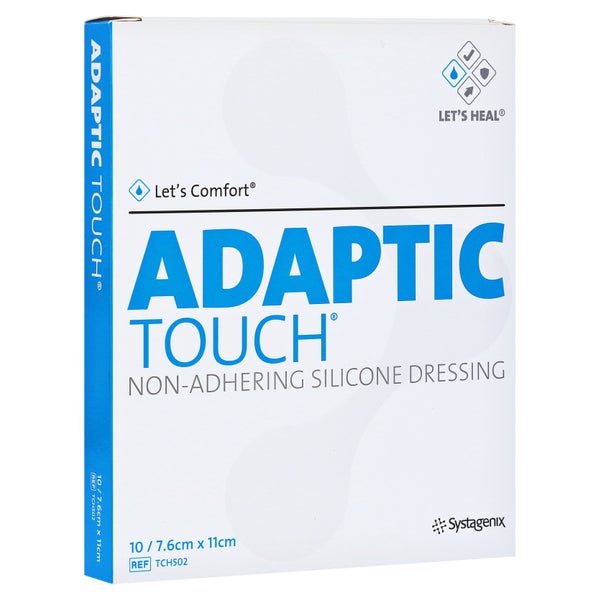 Adaptic Touch 7,6x11 cm nichthaft.Sil.Wu 10 St