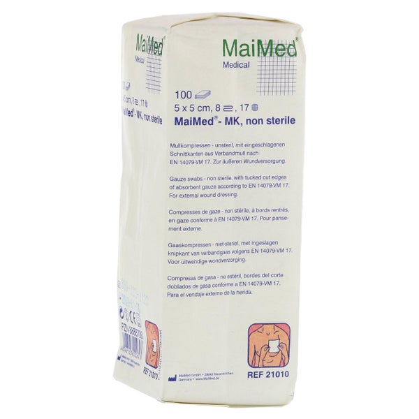 MaiMed Mullkompressen unsteril - 8-fach / 5 x 5 cm 100 St