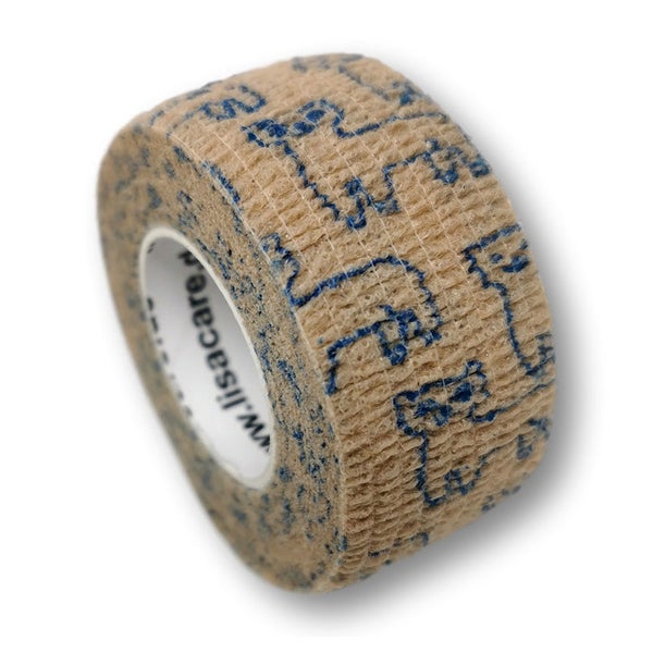 Lisacare Pflasterverband 2.5cmx4.5m Alpaka He-blau 1 St