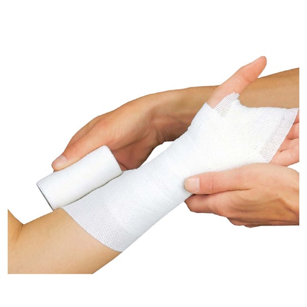 Lohmann & Rauscher Lenkideal Idealbinde, dauerelastisch, ohne Verbandklammern, weiß - 1 Packung = 10 Stück, lose im Karton, Maße: 20 cm x 5 m 10 St