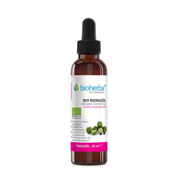 Bioherba Rizinusöl Ricinus Communis Seed Oil Reines Trägeröl 50 ml