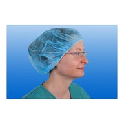 NOBA Spinnvlies Haube Clip Cap 100 Stück - Blau 100 St