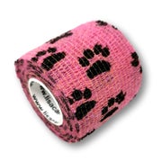 Produktabbildung: LisaCare selbstklebender Verband - Pfote Pink - 5cm x 4,5cm 1 St