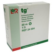 Produktabbildung: Lohmann & Rauscher tg Schlauchverband, weiß, 20 m, nahtlos gestrickt und dehnbar - 1 Stück, Gr. 6 (6,5 cm) für Arm, Bein (mittel) 1 St
