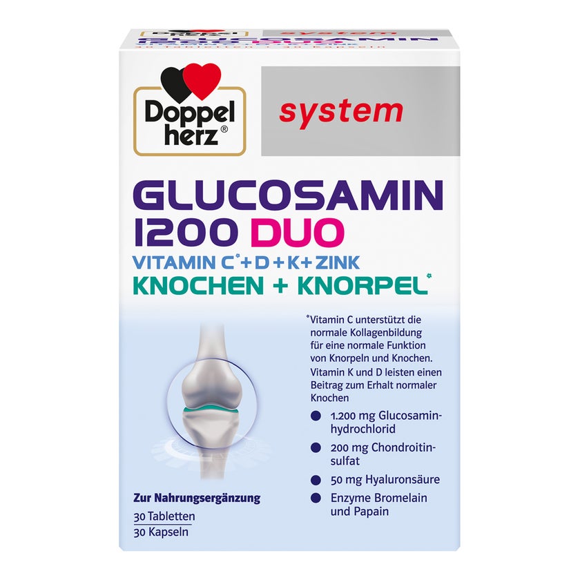 Doppelherz Glucosamin 1200 Duo system Ko 60 St