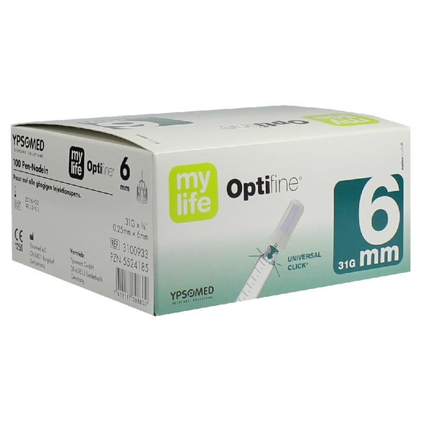 Mylife Optifine Pen-nadeln 6 mm 100 St