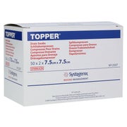 Topper Schlitzkompressen 7,5x7,5 cm steril 50X2 St