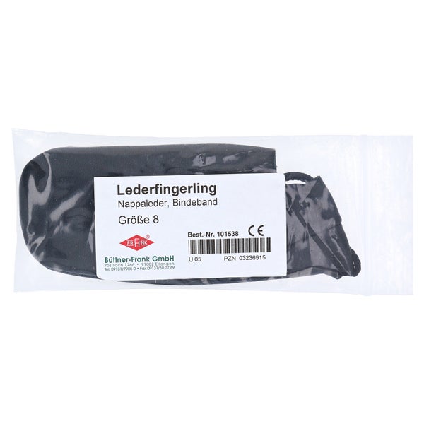 Fingerling Leder Gr.8 Bindeband 1 St