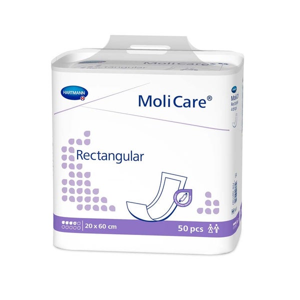 Molicare Rectangular 4 Tropfen 20x60 cm 50 St