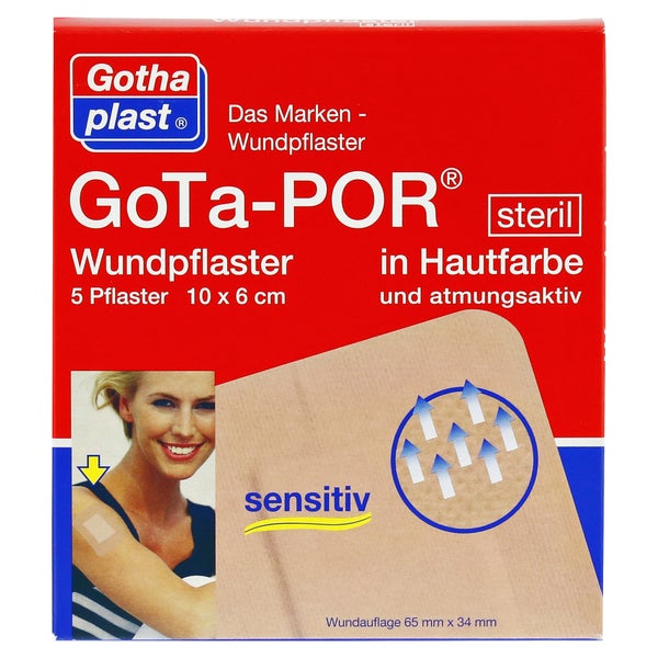 Gota-por Wundpflaster Steril 60x100 mm h 5 St