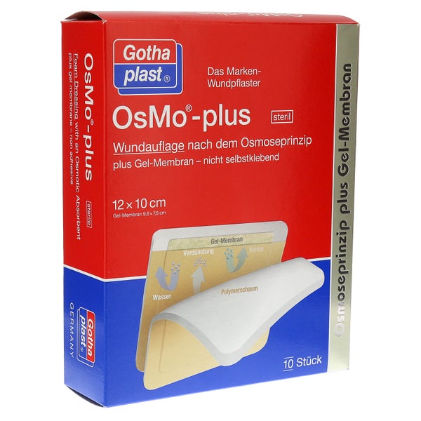 OSMO PLUS Wundauflage 10x12 cm steril 10 St