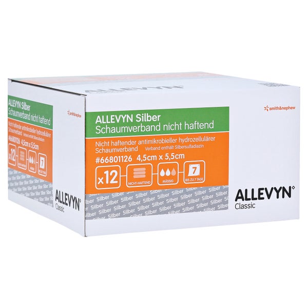 Allevyn Silber Schaumverb.4,5x5,5 cm nic 12 St
