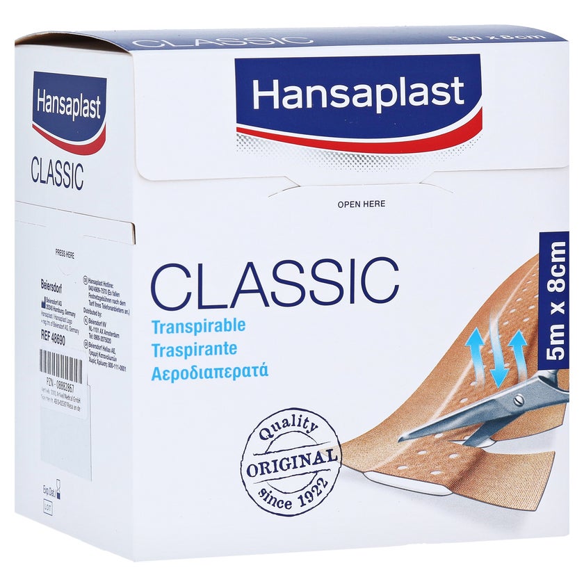 Hansaplast Classic Pflaster 8 cmx5 m 1 St