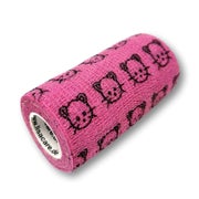 Produktabbildung: LisaCare kohäsive Bandage - Katze Rosa - 10cm x 4,5m 1 St