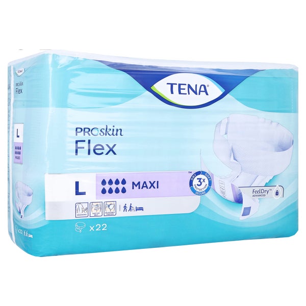 TENA ProSkin Flex Maxi Inkontinenzvorlage mit Hüftbund L, 22 Stück 22 St