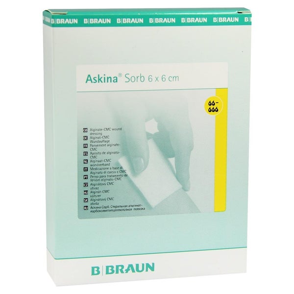 Askina Sorb Alginat CMC Wundauflage 6x6 10 St