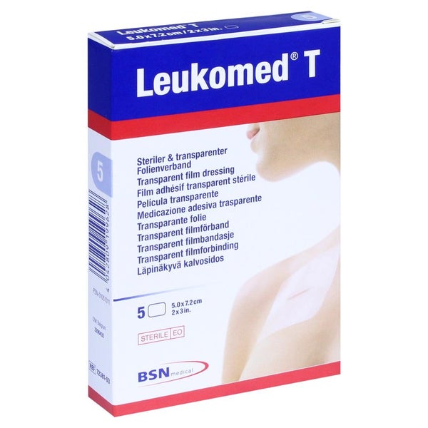 Leukomed transparent plus sterile Pflaster 5 St
