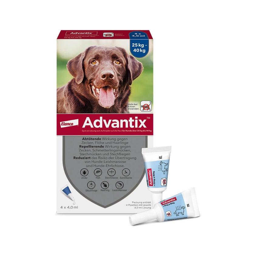 Advantix Spot-On 400Hunde bis 40 kg 4X4,0 ml