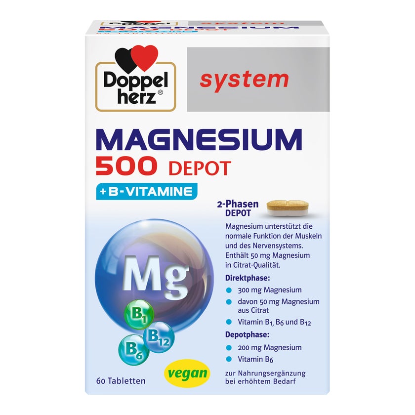 Doppelherz Magnesium 500 Depot system Ta 60 St