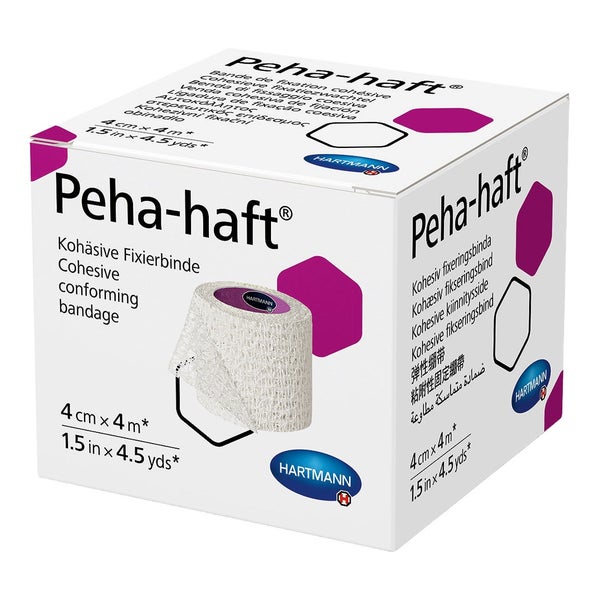 Hartmann Peha-haft Fixierbinde, 4 m, selbsthaftend, latexfrei - 4 cm / 1 Stück 1 St