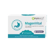 Produktabbildung: PURMEO MagenVital - bei Helicobacter pylori - mit 200 mg Pylopass®, Zink und Ulmenrindenextrakt 30 St
