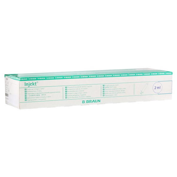 Braun Injekt Spritze 2 ml Luer zentrisch 100X2 ml