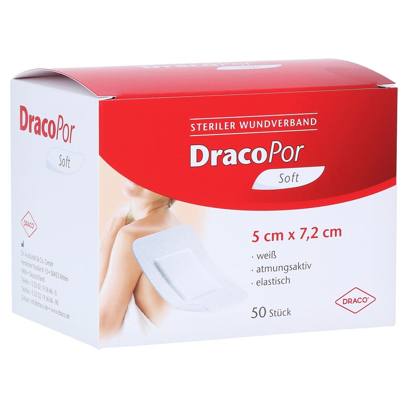 Dracopor Wundverband 5x7,2 cm steril 50 St
