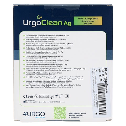 URGOCLEAN Ag Pansement 10x12cm 10 pièces | Soin main image 1