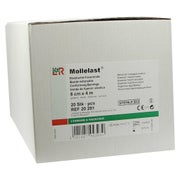 Lohmann & Rauscher Mollelast Fixierbinde, elastisch, weiß, steril - 1 Packung = 20 Stück, einzeln eingesiegelt, Maße: 8 cm x 4 m 20 St