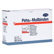 Produktabbildung: Peha-Mullbinde 4 cm x 4 m 20 St