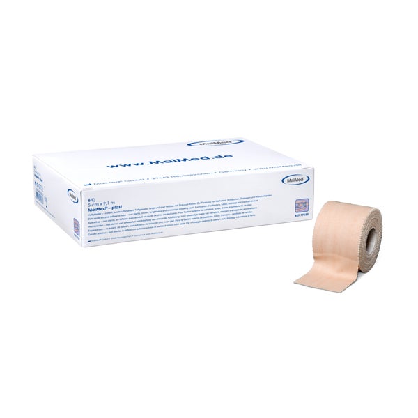MaiMed Plast Heftpflaster hautfarben - 6 Rollen 5 cm x 9,1 m 6 St