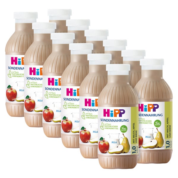 HIPP Sondennahrung Milch Apfel & Birne K 12X500 ml