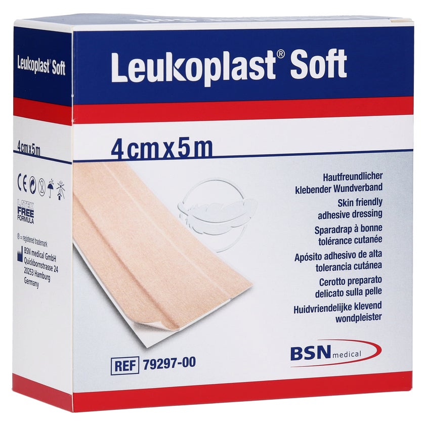 Leukoplast soft Pflaster 4 cmx5 m Rolle 1 St